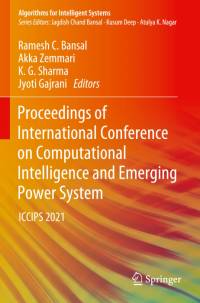 Proceedings of International Conference on Computational Intelligence and Emerging Power System av Akka Zemmari