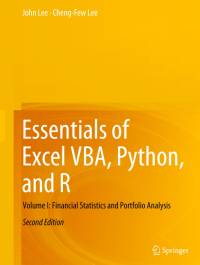 Essentials of Excel VBA, Python, and R av Cheng-Few Lee