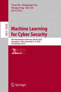 Machine Learning for Cyber Security av Yuan Xu