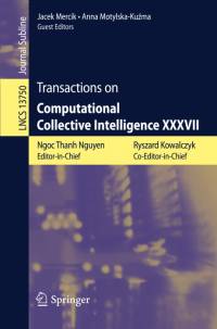 Transactions on Computational Collective Intelligence XXXVII av Ngoc Thanh Nguyen