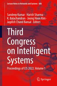 Third Congress on Intelligent Systems av Sandeep Kumar