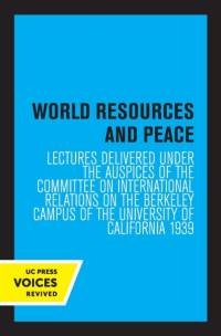 World Resources and Peace av Committee on International Relations