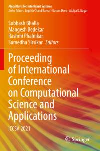 Proceeding of International Conference on Computational Science and Applications av Subhash Bhalla