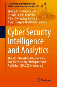 Cyber Security Intelligence and Analytics av Zheng Xu