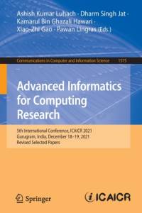 Advanced Informatics for Computing Research av Xiao-Zhi Gao