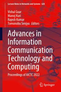 Advances in Information Communication Technology and Computing av Vishal Goar