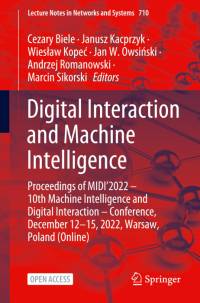 Digital Interaction and Machine Intelligence av Janusz Kacprzyk