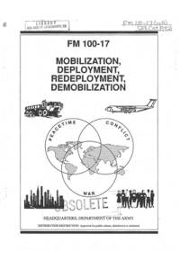 FM 100-17 Mobilization, Deployment, Redeployment, Demobilization av Department of the Army