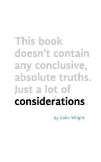 Considerations av Colin Wright