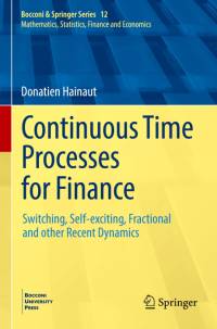 Continuous Time Processes for Finance av Donatien Hainaut