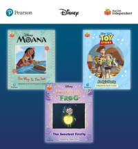 Pearson Bug Club Disney Year 1 Pack E, including decodable phonics readers for phase 5; Moana: The Way to the Sea, Toy Story: Andy's Party, The Princess and the Frog: The Sweetest Firefly av Smriti Prasadam-Halls