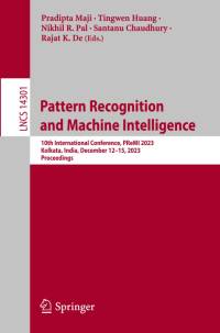 Pattern Recognition and Machine Intelligence av Pradipta Maji