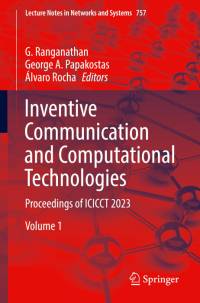 Inventive Communication and Computational Technologies av G. Ranganathan