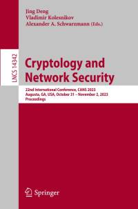 Cryptology and Network Security av Jing Deng