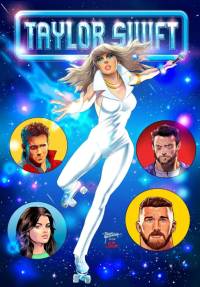 Female Force Taylor Swift Dazzler Homage Variant with Travis Kelce av Eric M Esquivel