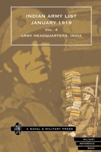 INDIAN ARMY LIST 1919 Volume 4 av Anon