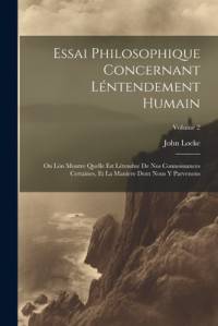 Essai Philosophique Concernant Léntendement Humain av John Locke