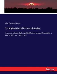 The original Lists of Persons of Quality av John Camden Hotten