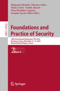 Foundations and Practice of Security av Mohamed Mosbah