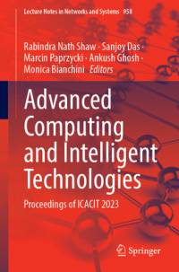 Advanced Computing and Intelligent Technologies av Rabindra Nath Shaw