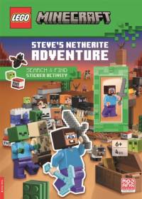 LEGO® Minecraft®: Steve’s Netherite Adventure Search & Find Sticker Activity (with Steve minifigure and sword) av LEGO®