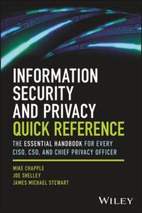 Information Security and Privacy Quick Reference av Mike (University of Notre Dame) Chapple